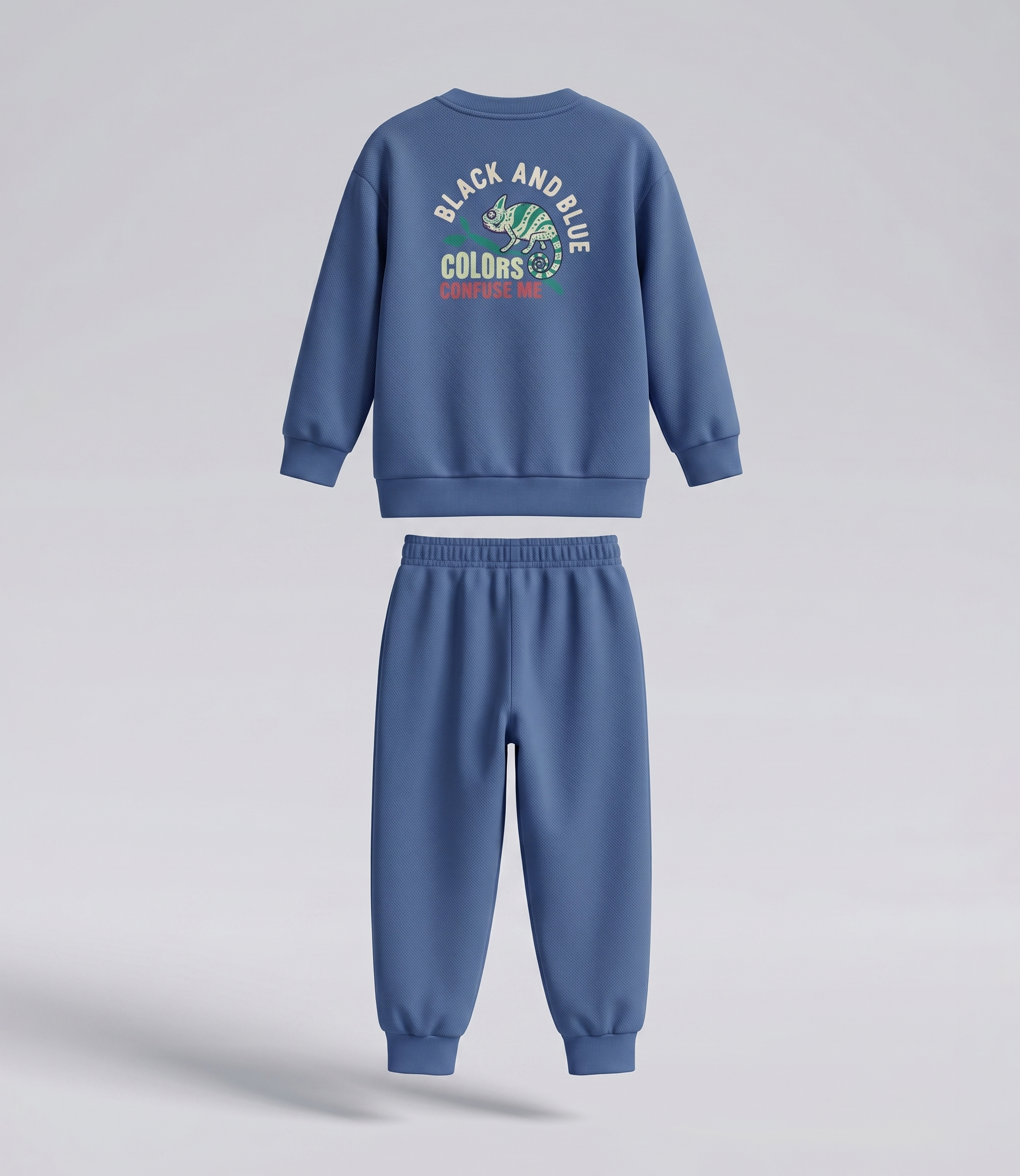 Buzo niño con camaleón 2 años / Azul