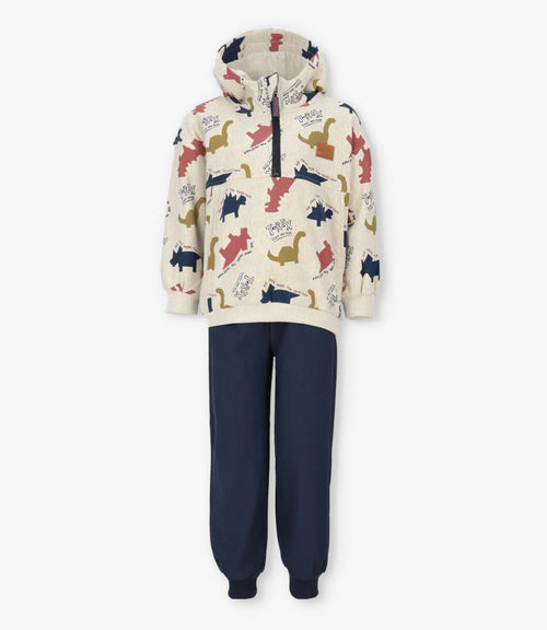 Buzo niño con dinosaurios 2 años / Crudo