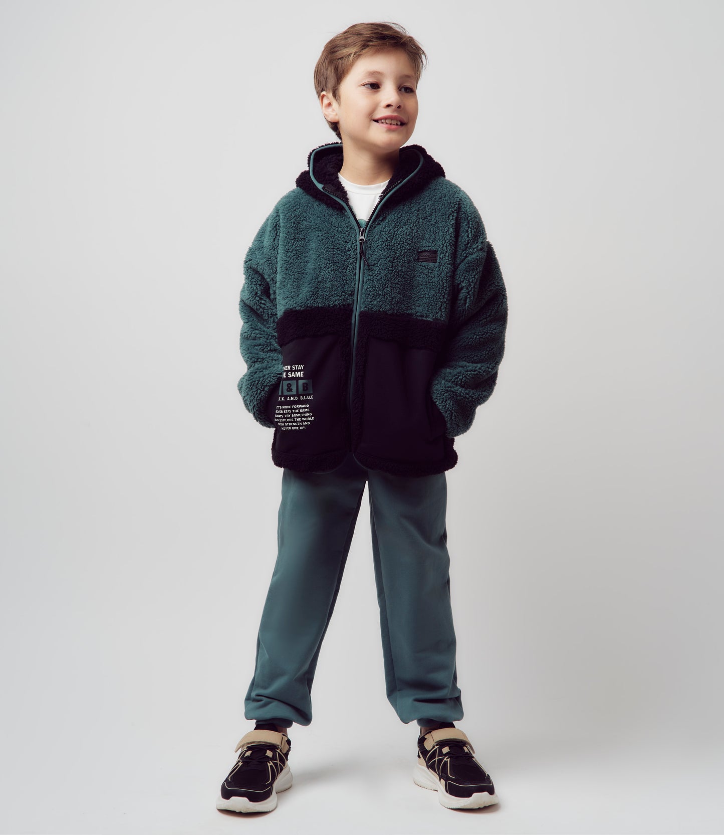 Buzo niño de polar 2 años / Petróleo