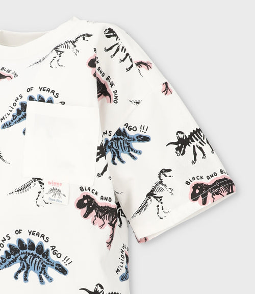 Conjunto niño con dinosaurios 2 años / Blanco