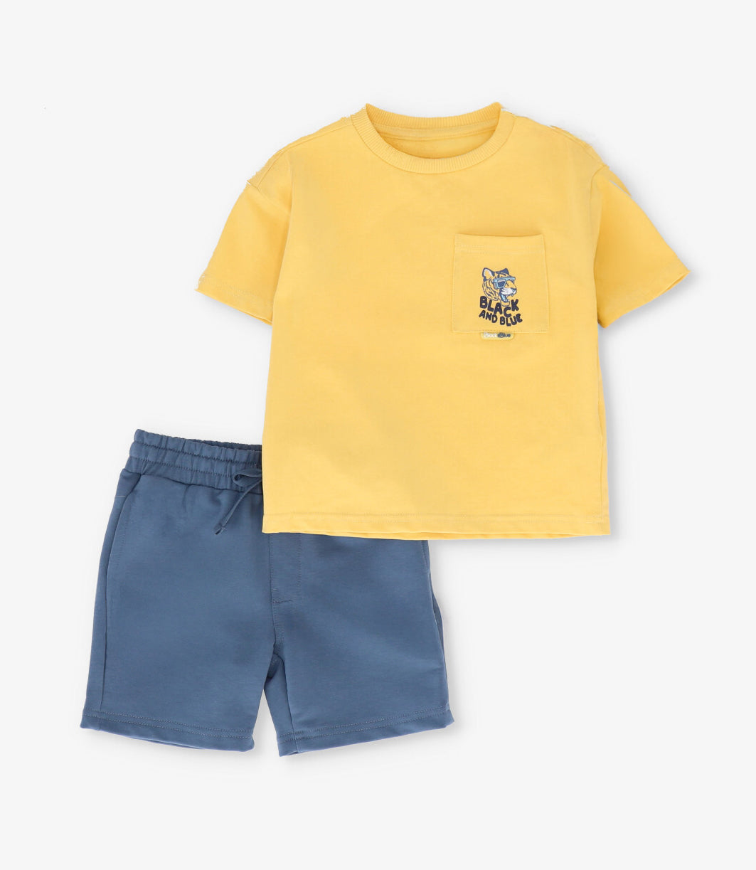 Conjunto niño básico 2 años / Mostaza