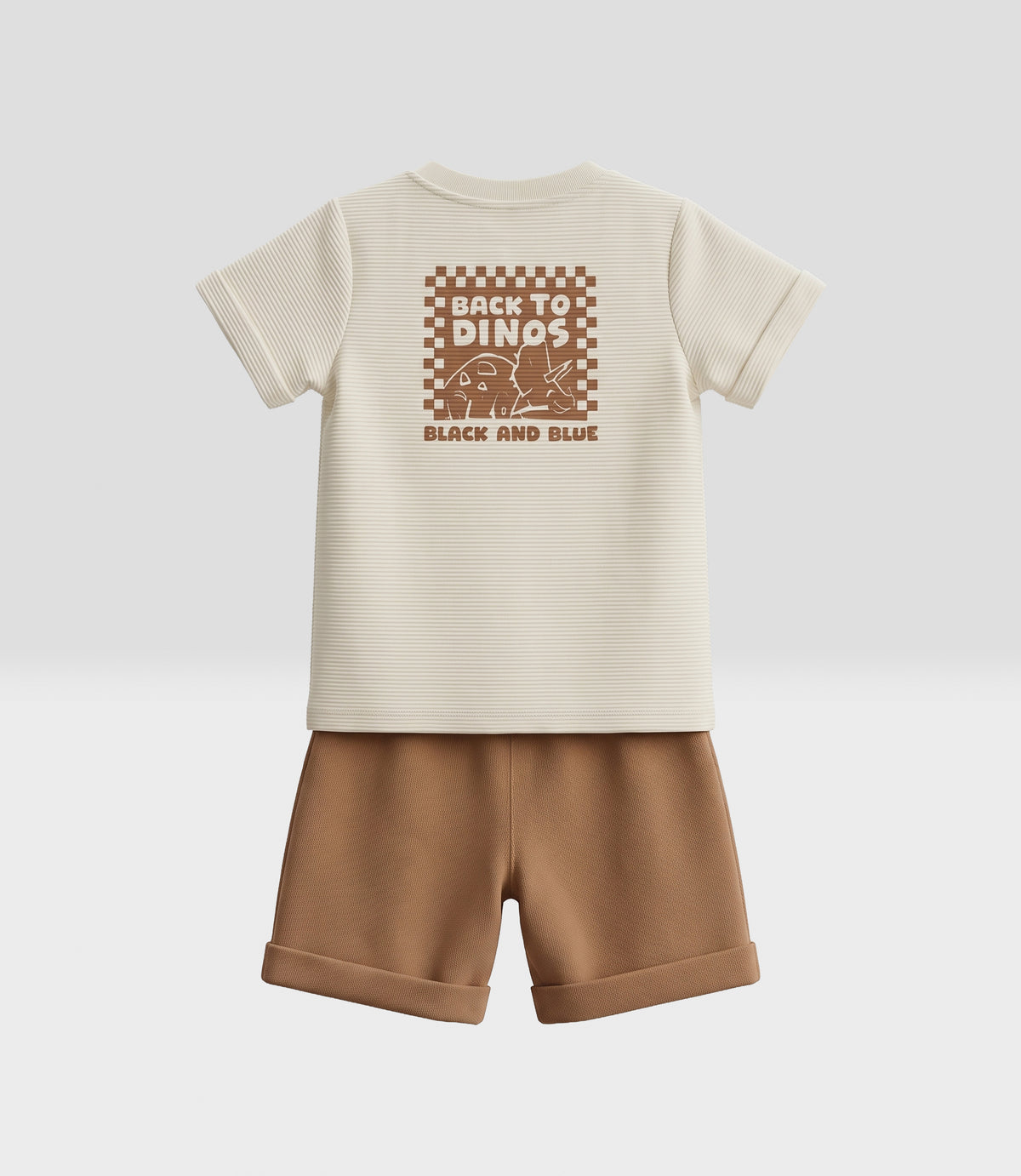 Conjunto niño back to dinos 2 años / Beige