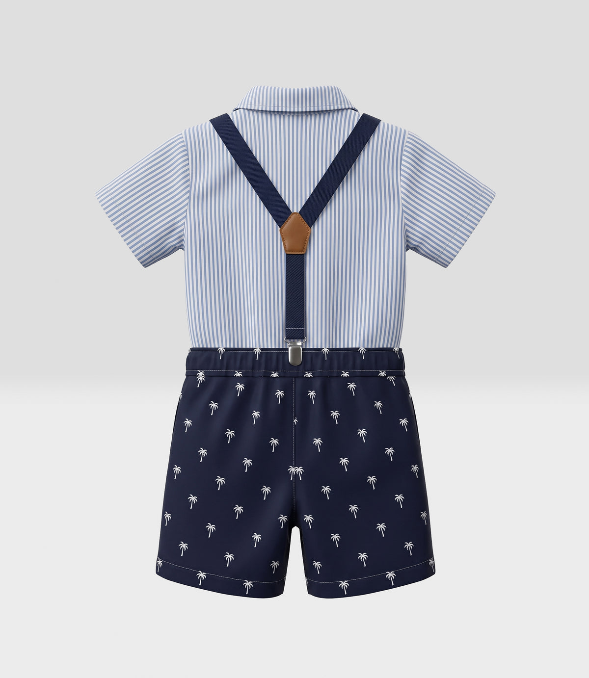 Conjunto niño camisa y bermuda 2 años / Azul Marino