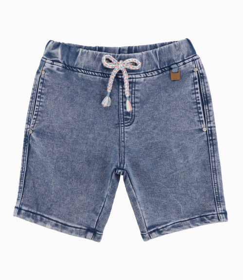 Bermuda Niño Efecto Lavado Denim
