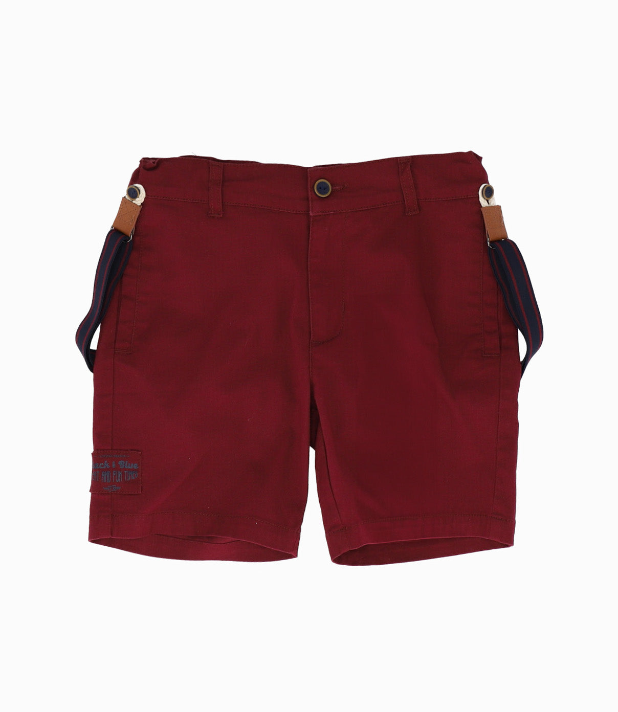 Bermuda niño con suspensores 2 años / Burdeo