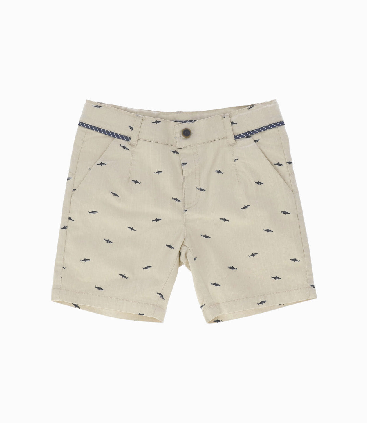 Bermuda niño con tiburones 2 años / Beige