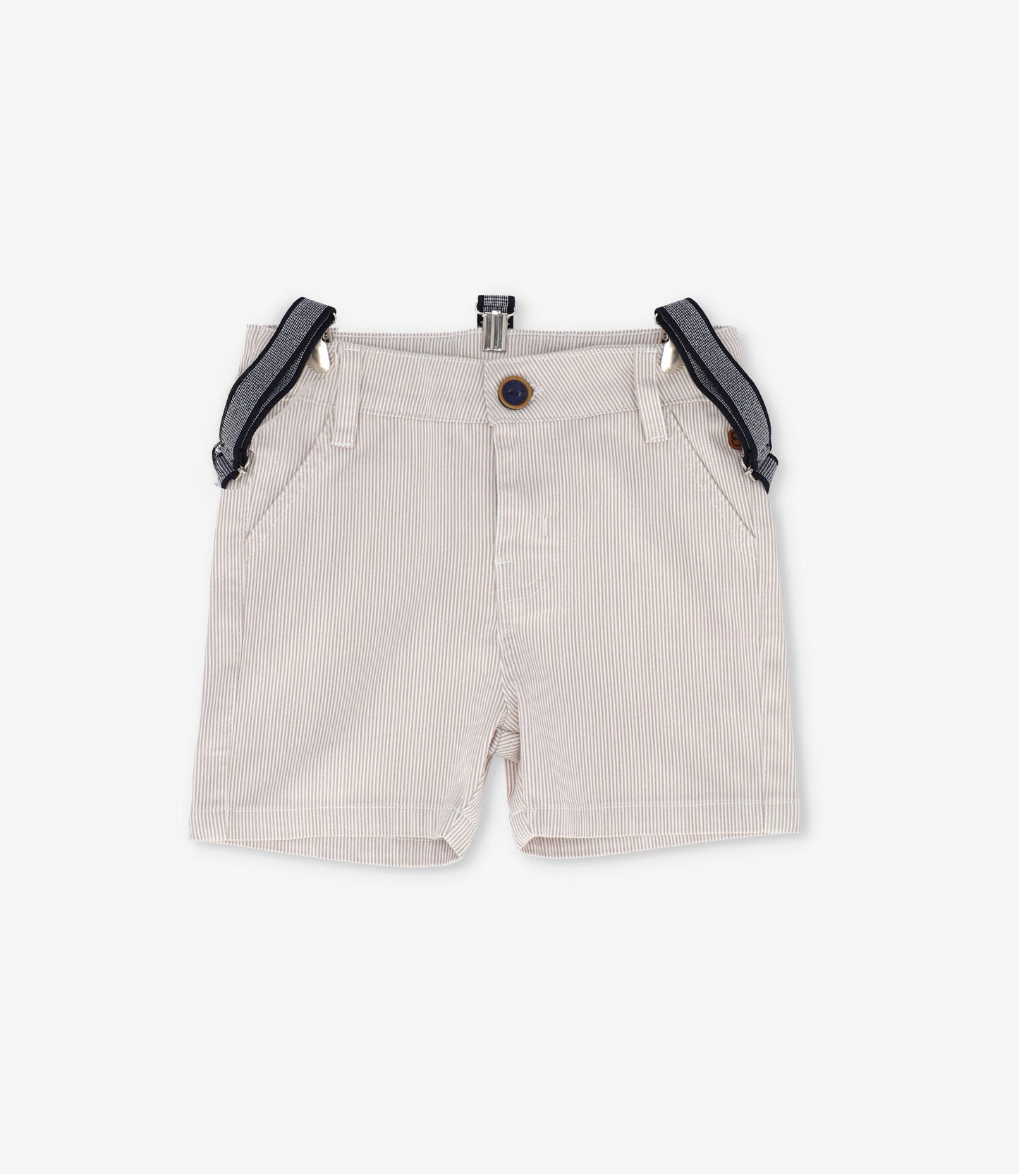 Bermuda niño con suspensores 2 años / Beige