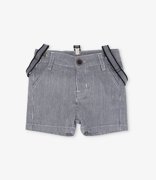 Bermuda niño con suspensores 2 años / Azul Marino