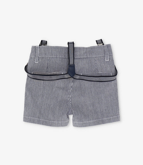 Bermuda niño con suspensores 2 años / Azul Marino
