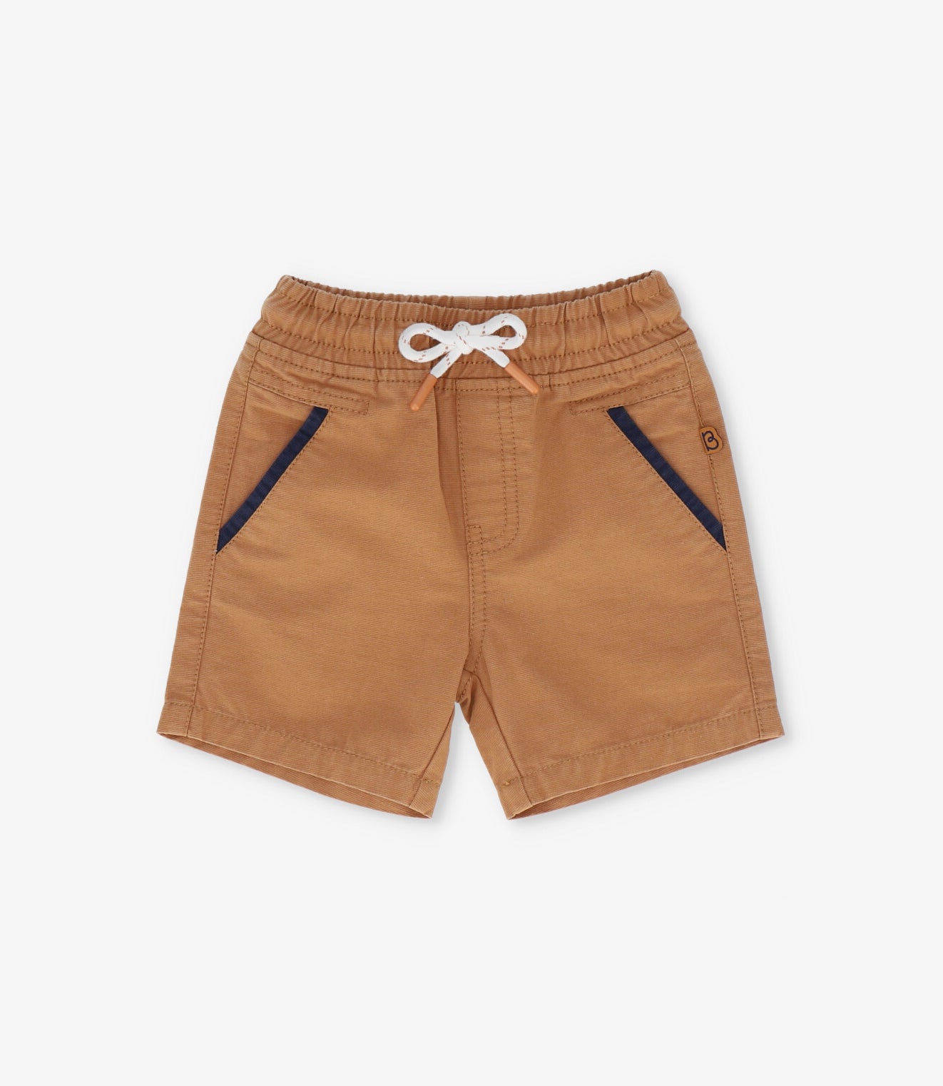Bermuda niño con diseño 2 años / Café