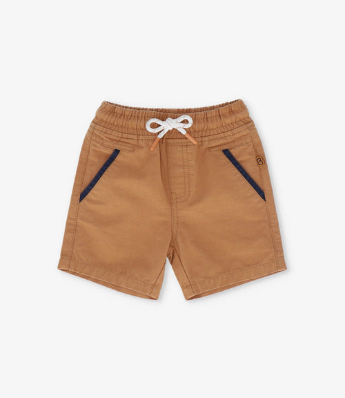 Bermuda niño con diseño 2 años / Café