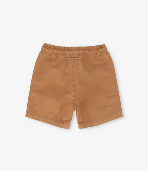 Bermuda niño con diseño 2 años / Café