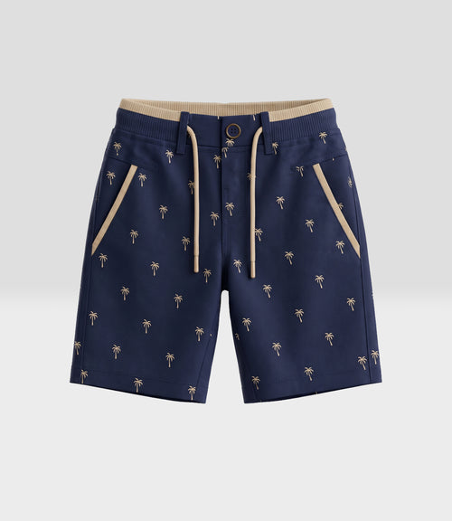 Bermuda niño print 2 años / Azul Marino