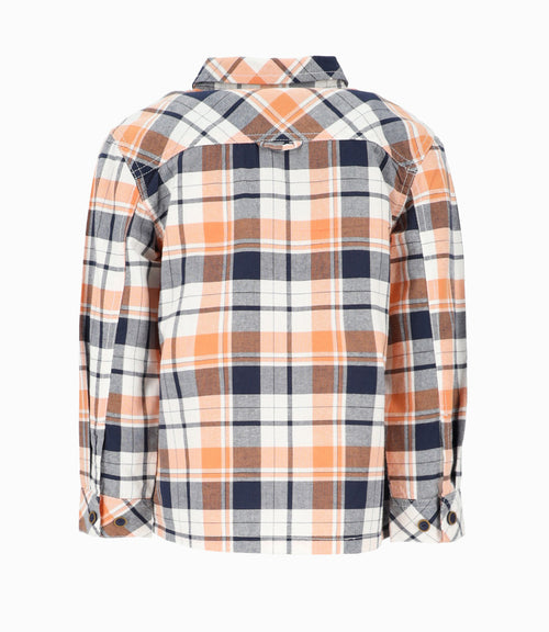 Camisa niño cuadrillé 2 años / Naranjo