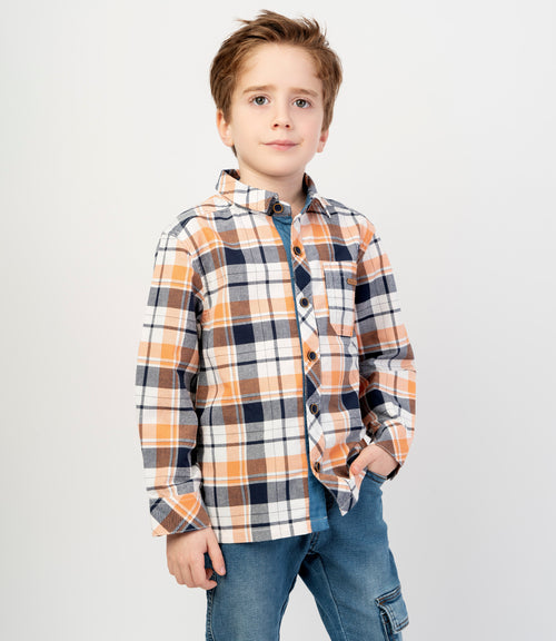 Camisa niño cuadrillé