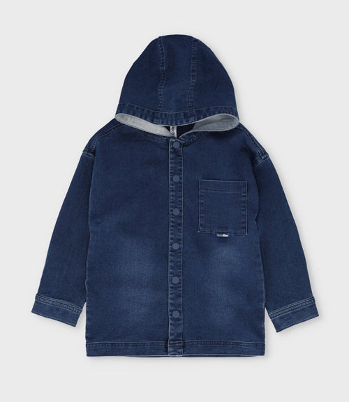 Camisa niño con gorro 2 años / Azul Marino