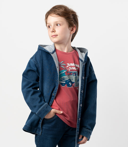 Camisa niño con gorro 2 años / Azul Marino