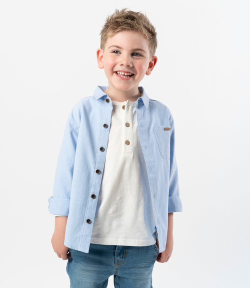 Camisa niño básica 2 años / Celeste
