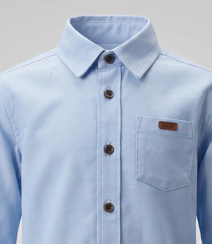 Camisa niño básica 2 años / Celeste