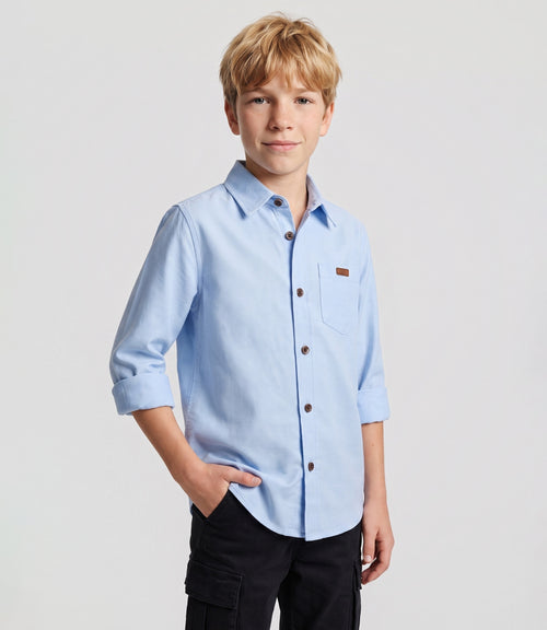 Camisa niño básica 2 años / Celeste