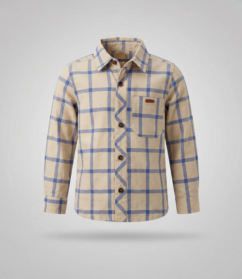 Camisa niño cuadrillé 2 años / Crudo