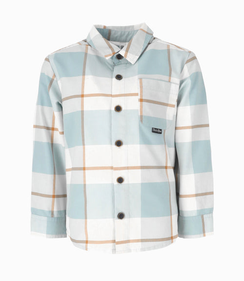 Camisa niño cuadrillé 2 años / Celeste