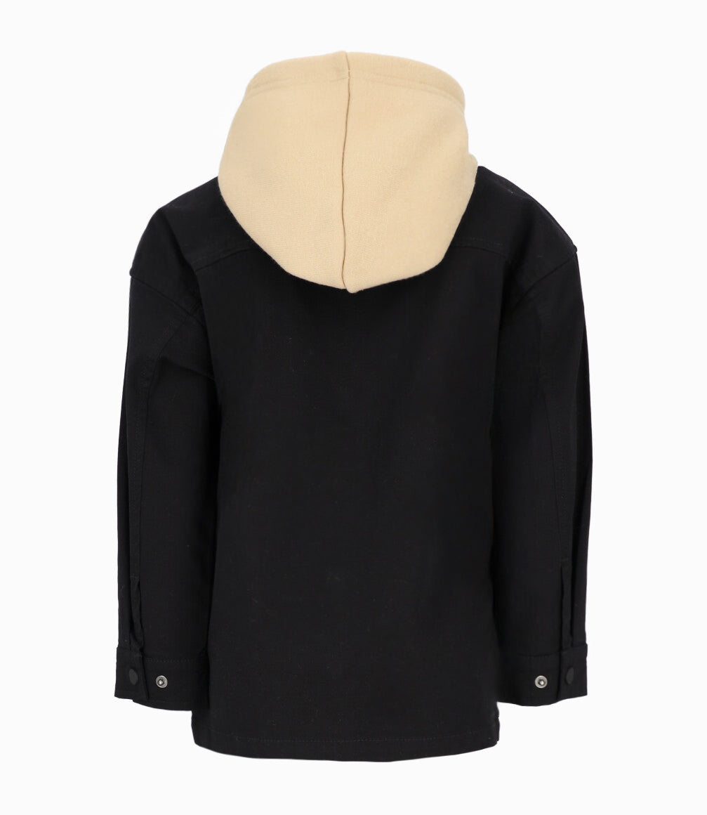 Camisa niño con gorro 2 años / Negro