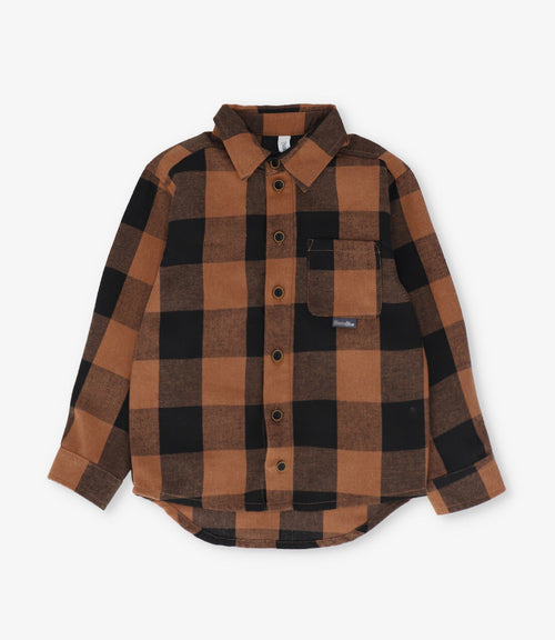 Camisa niño cuadrillé 2 años / Café