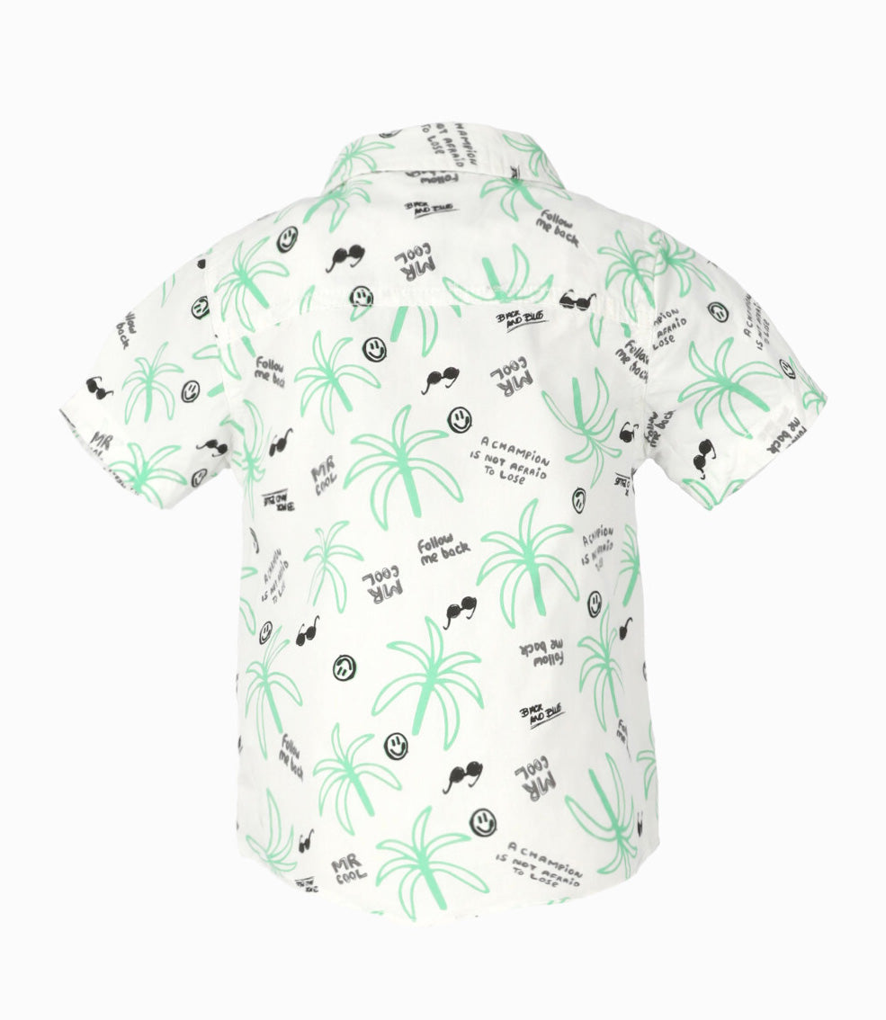 Camisa Niño Con Palmeras