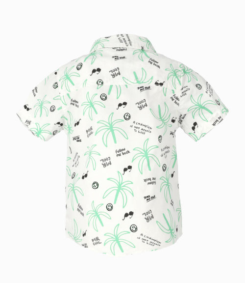 Camisa Niño Con Palmeras