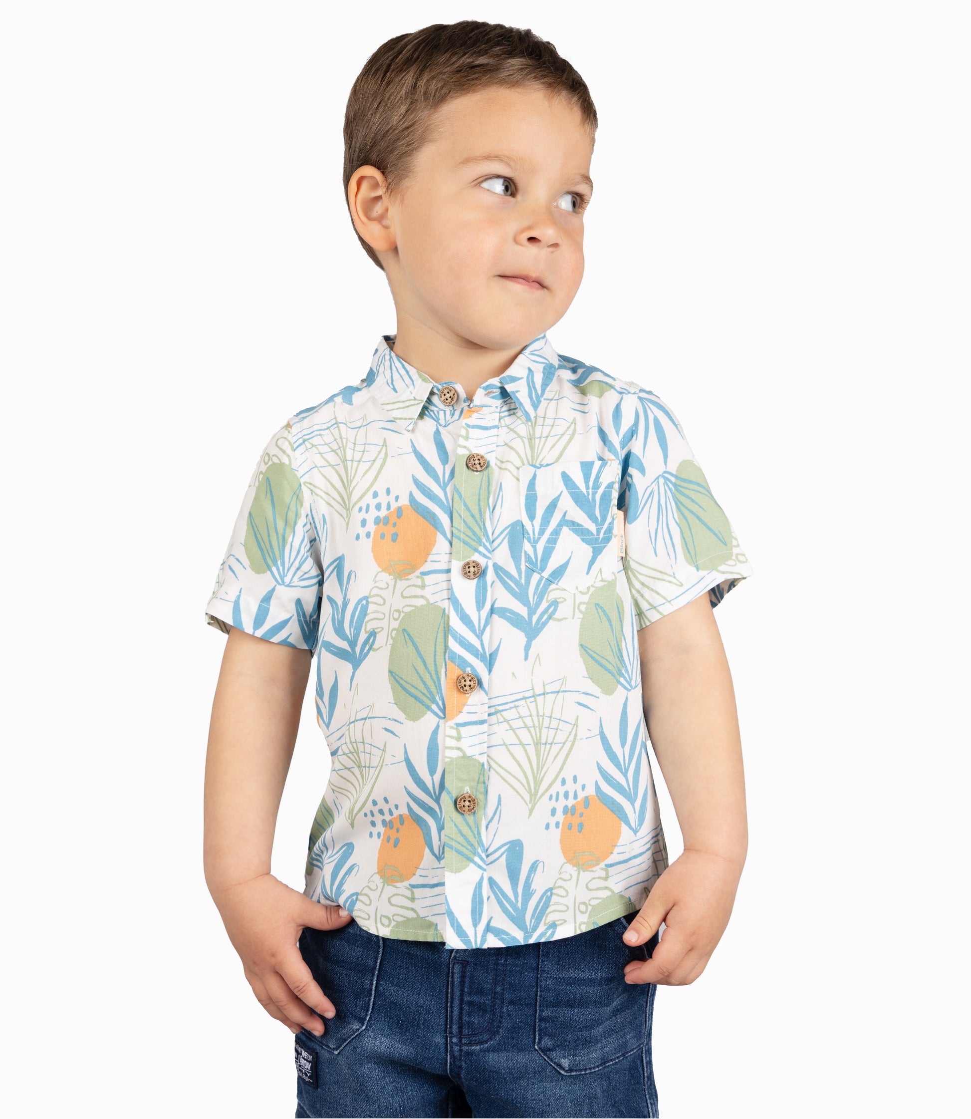 Camisa Niño Guayabera 2 años / Blanco
