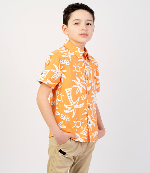 Camisa niño palmeras