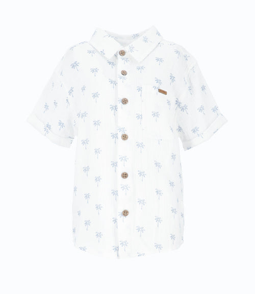 Camisa niño con palmera 2 años / Blanco