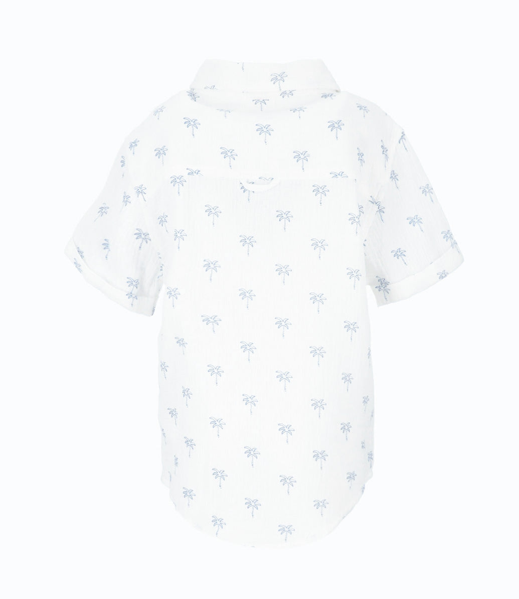 Camisa niño con palmera 2 años / Blanco