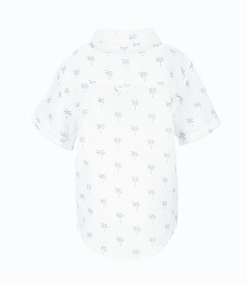 Camisa niño con palmera 2 años / Blanco