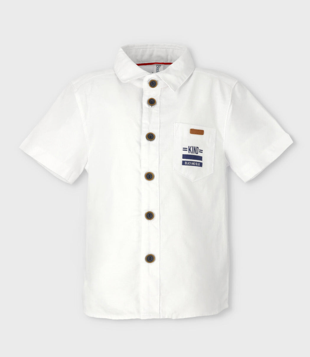 [ERROR FOTO] Camisa niño con bolsillo 2 años / Blanco