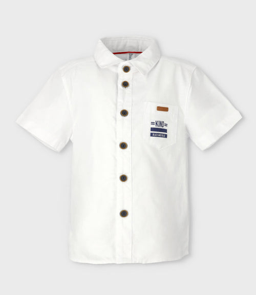 [ERROR FOTO] Camisa niño con bolsillo 2 años / Blanco