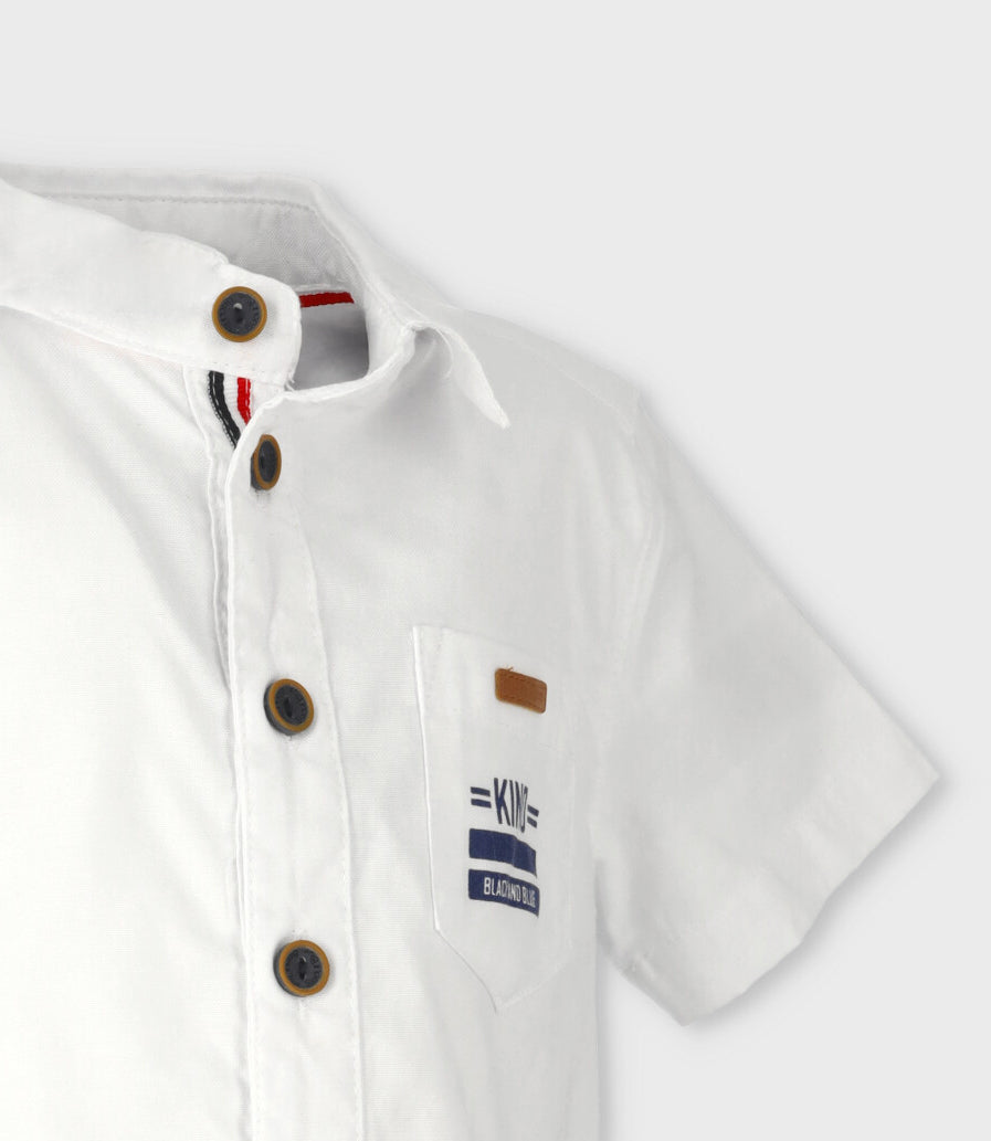[ERROR FOTO] Camisa niño con bolsillo 2 años / Blanco