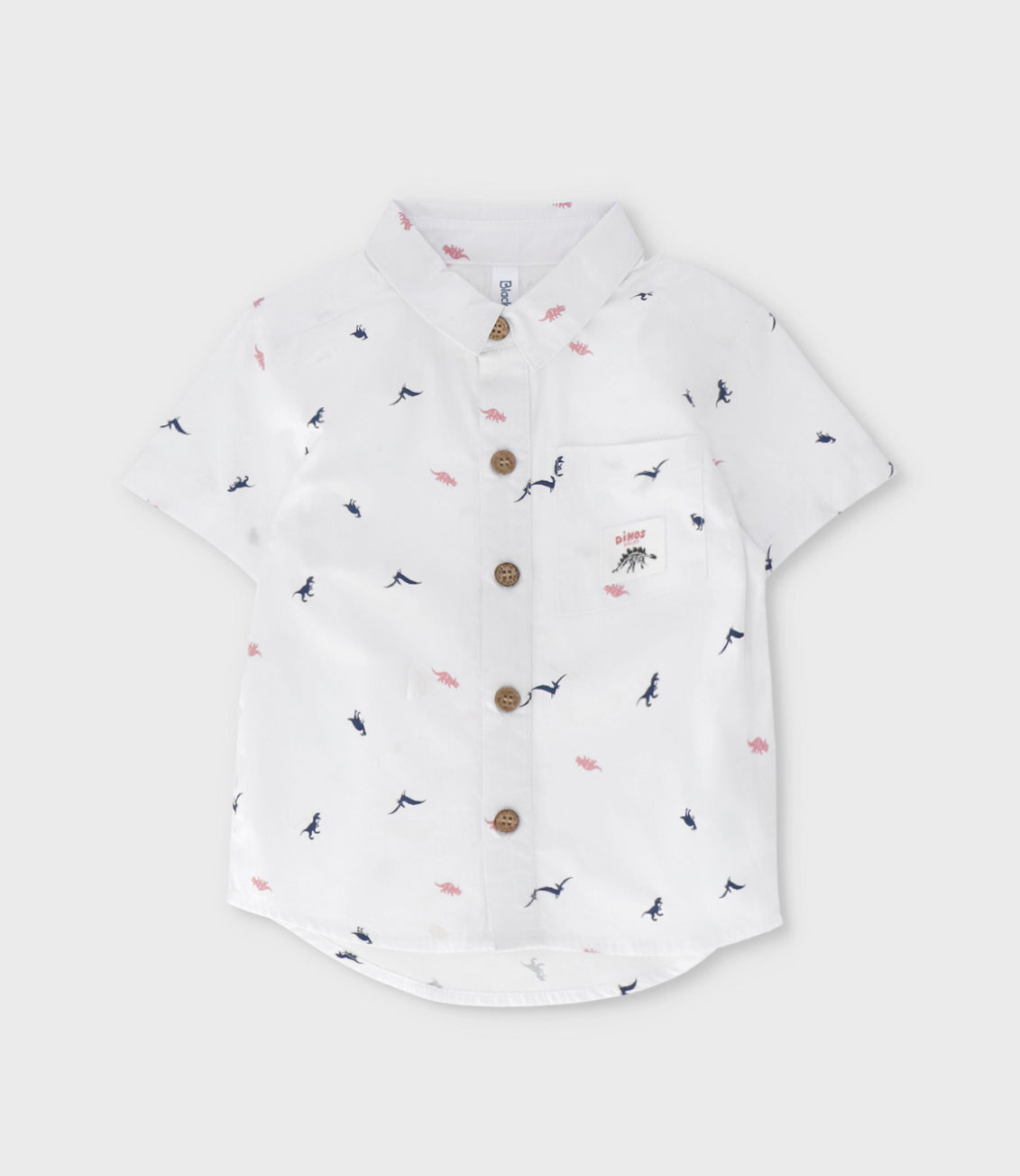 Camisa niño con dinosaurios 2 años / Blanco