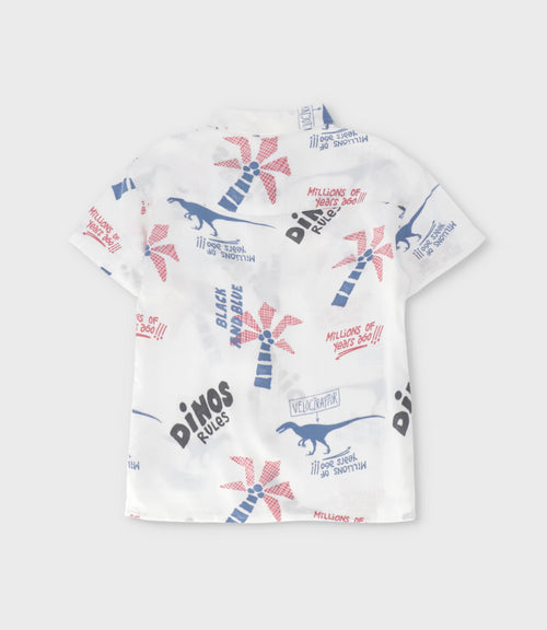 Camisa niño dinos 2 años / Blanco