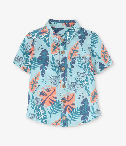 Camisa niño con hojas