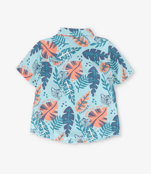 Camisa niño con hojas 2 años / Menta