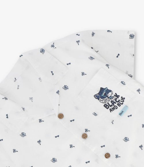 Camisa niño con diseño 2 años / Crudo