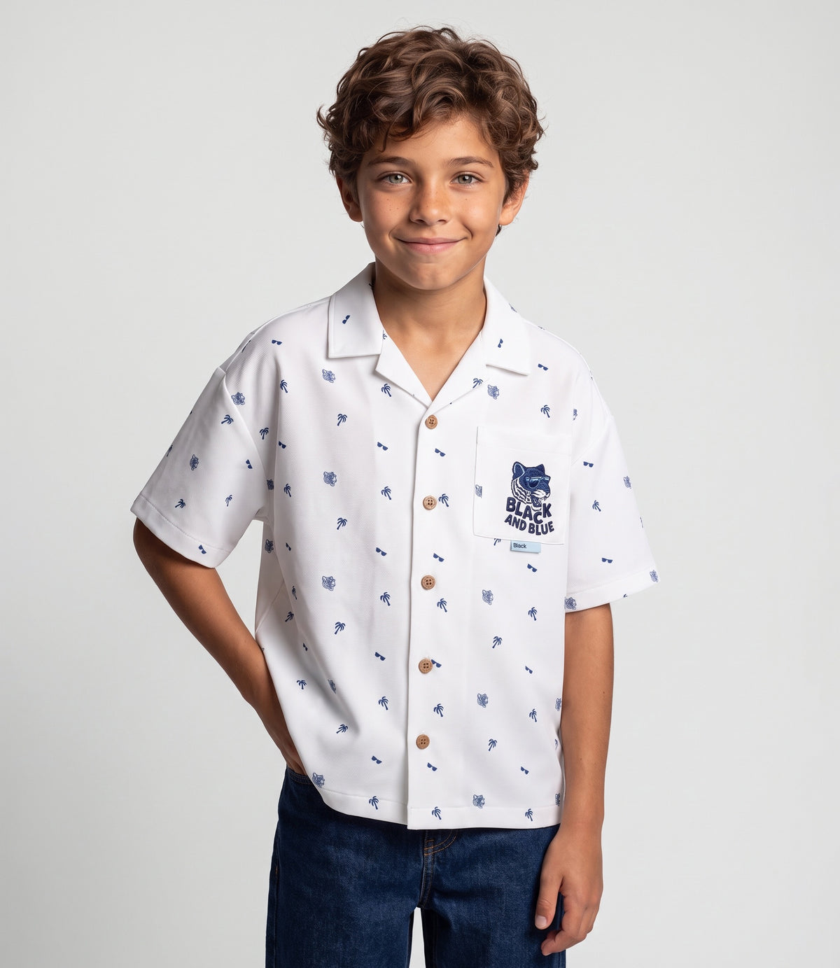 Camisa niño con diseño 2 años / Crudo