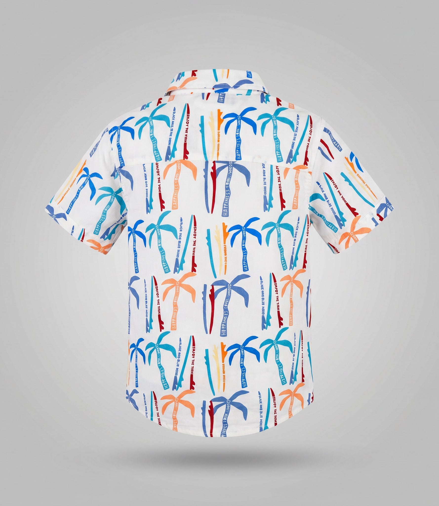 Camisa niño palmeras 2 años / Crudo