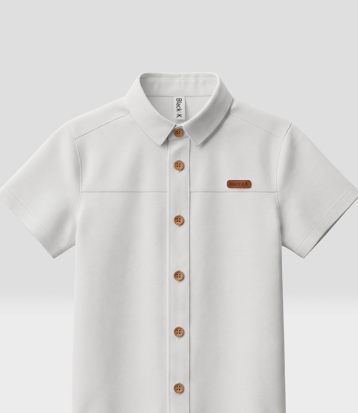 Camisa niño print espalda 2 años / Crudo