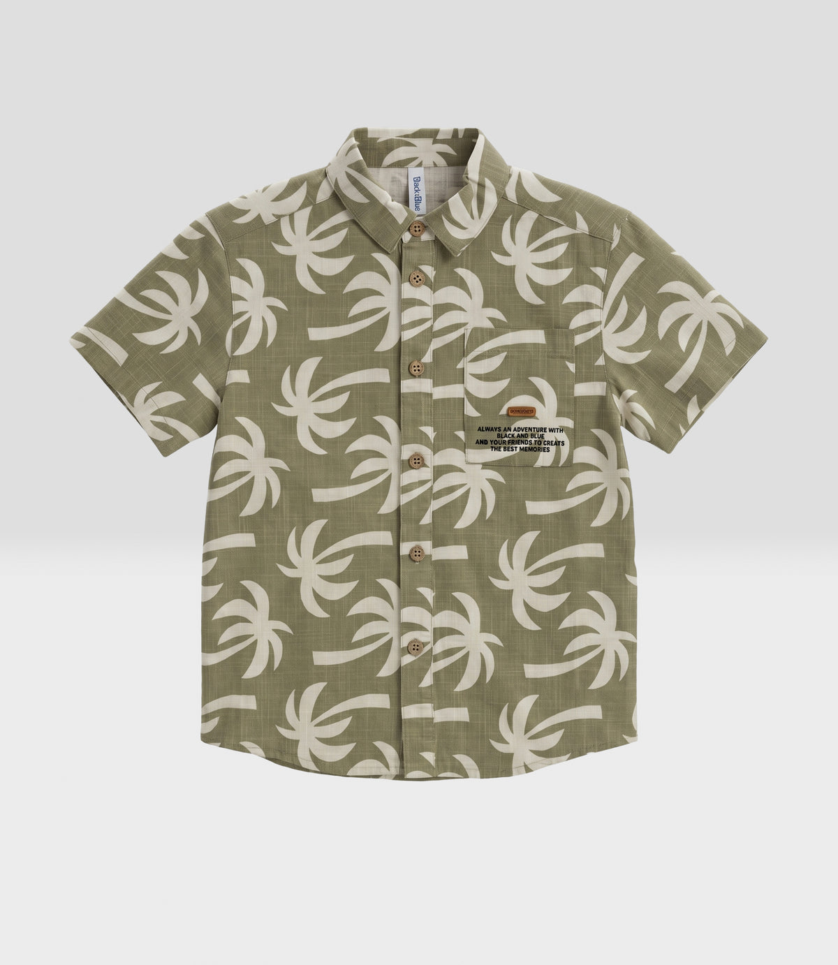 Camisa niño palmeras 2 años / Verde
