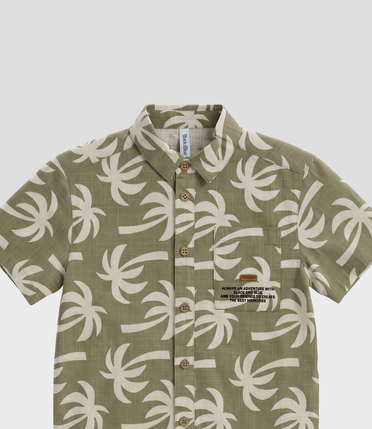 Camisa niño palmeras 2 años / Verde