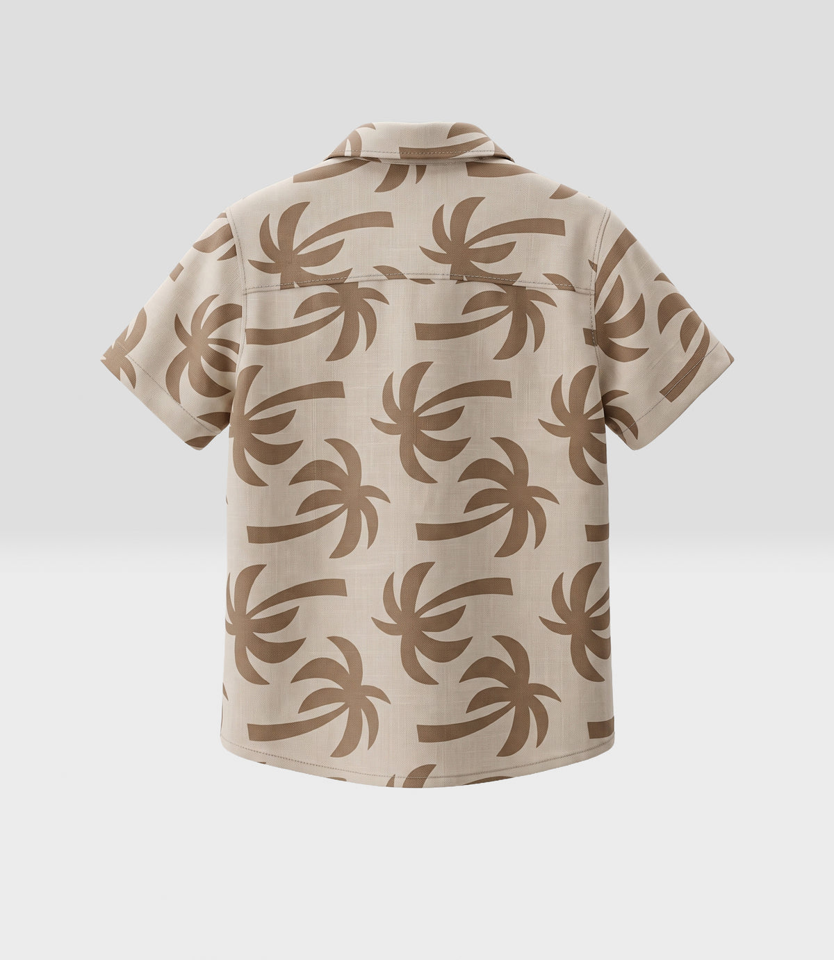 Camisa niño palmeras 2 años / Beige