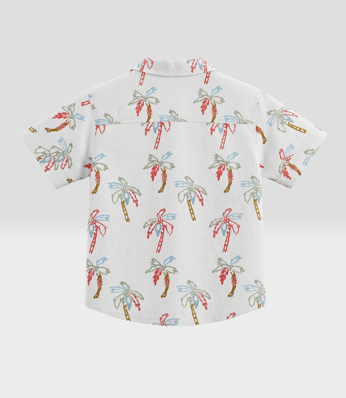 Camisa niño palmeras 4 años / Crudo